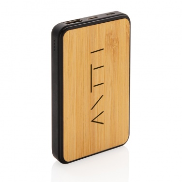 Logo trade promotional giveaways picture of: RCS recycled plastic 5.000 mAh Powerbank