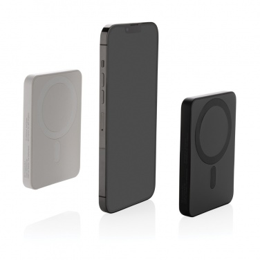 Logo trade promotional giveaway photo of: Magnetix RCS recycled plastic 5000 mah magnetic powerbank