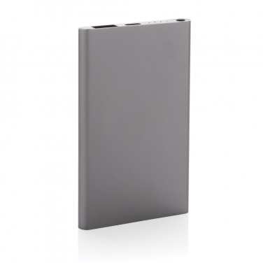 Logo trade promotional giveaways image of: RCS recycled plastic/aluminum 4000 mah powerbank with type C