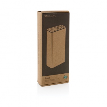 Logo trade promotional items image of: Terra RCS recycled 20W aluminium powerbank 20.000 mAh