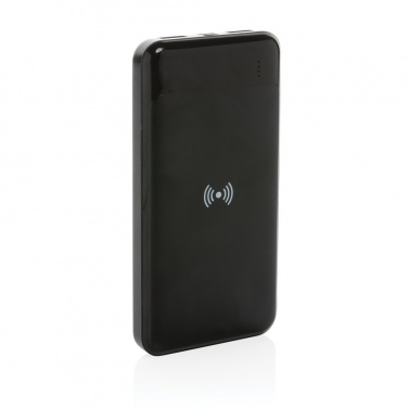 Logo trade promotional merchandise image of: RCS standard recycled plastic wireless powerbank