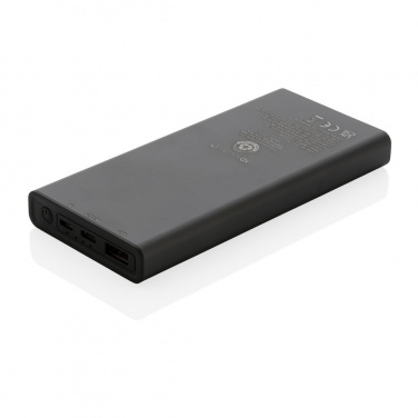 Logotrade promotional merchandise image of: Terra RCS recycled 18W aluminium powerbank 10.000 mAh