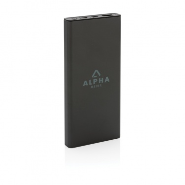 Logo trade corporate gifts image of: Terra RCS recycled 18W aluminium powerbank 10.000 mAh