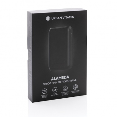Logo trade promotional products image of: Urban Vitamin Alameda 10.000 mAh 18W PD powerbank