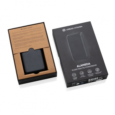 Logo trade promotional merchandise image of: Urban Vitamin Alameda 10.000 mAh 18W PD powerbank