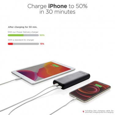 Logo trade promotional product photo of: Urban Vitamin Pasadena 20.000 mAh 18W PD powerbank