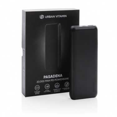 Logotrade promotional giveaways photo of: Urban Vitamin Pasadena 20.000 mAh 18W PD powerbank