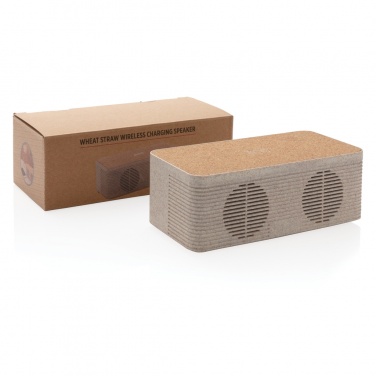 Logotrade promotional product picture of: Wheatstraw wireless charging speaker