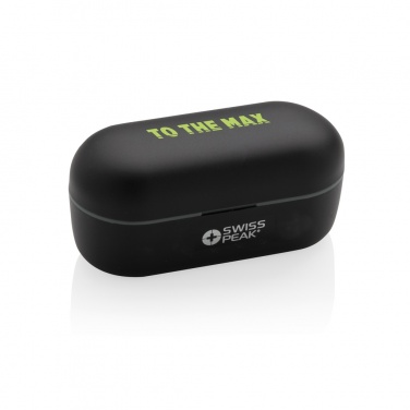 Logo trade promotional items picture of: Swiss peak TWS earbuds