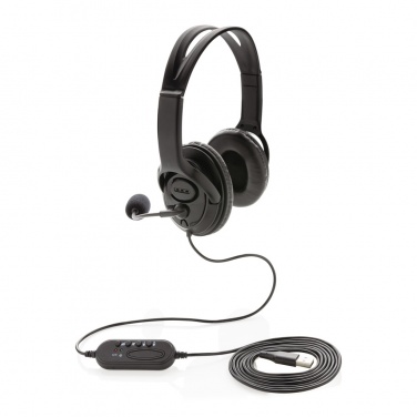 Logo trade promotional products picture of: Over ear wired work headset