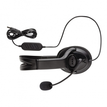 Logotrade promotional giveaway image of: Over ear wired work headset