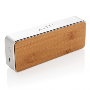 Logo trade promotional gifts picture of: Nevada Bamboo 3W wireless speaker