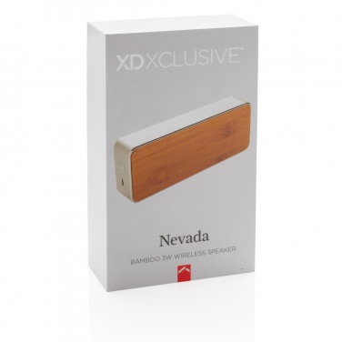 Logotrade promotional merchandise photo of: Nevada Bamboo 3W wireless speaker