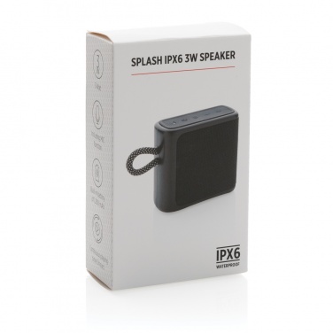 Logo trade promotional merchandise image of: Splash IPX6 3W speaker