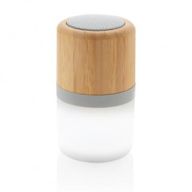 Logotrade promotional product image of: Bamboo colour changing 3W speaker light