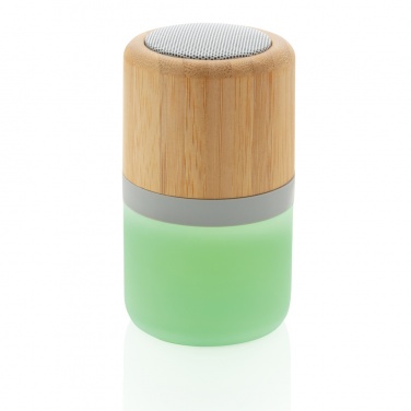 Logotrade promotional products photo of: Bamboo colour changing 3W speaker light