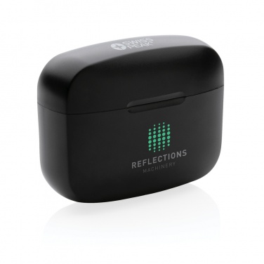 Logo trade promotional products image of: Swiss Peak ANC TWS earbuds