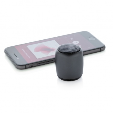 Logo trade promotional products image of: Mini aluminium wireless speaker