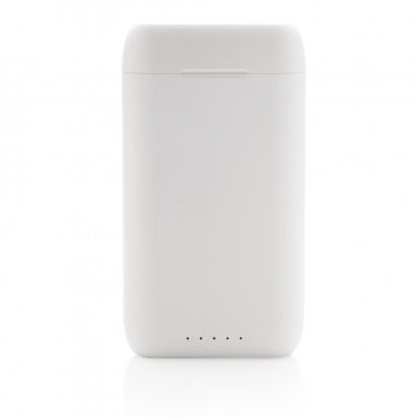 Logotrade advertising product picture of: Liberty TWS earbuds with 5.000 mAh powerbank