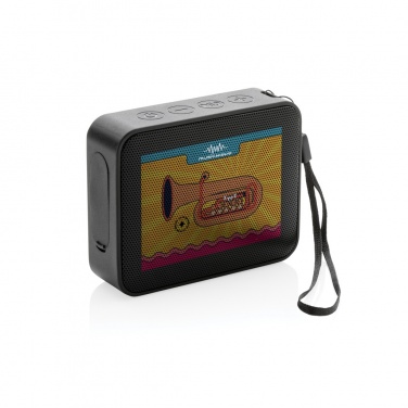 Logo trade promotional giveaways image of: Urban Vitamin Vallejo RCS rplastic 3W speaker IPX 7