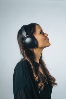 Logotrade promotional item image of: Urban Vitamin Cupertino RCS rplastic ANC headphone