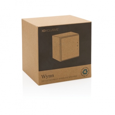 Logo trade promotional gifts picture of: Wynn 5W bamboo wireless speaker