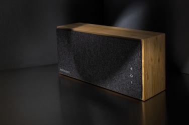 Logo trade promotional gifts image of: Wynn 20W bamboo wireless speaker