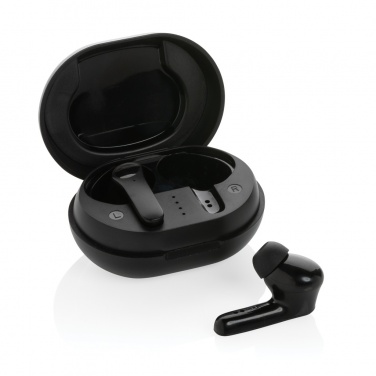 Logo trade promotional products image of: RCS standard recycled plastic TWS earbuds