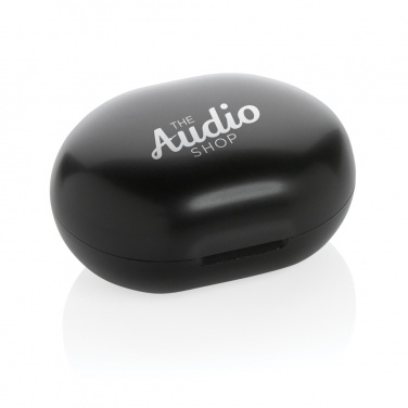 Logo trade promotional giveaways picture of: RCS standard recycled plastic TWS earbuds