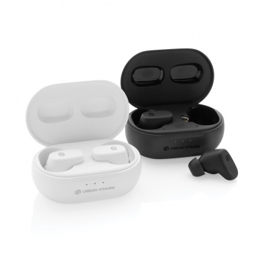 Logo trade promotional merchandise image of: Urban Vitamin Gilroy hybrid ANC and ENC earbuds