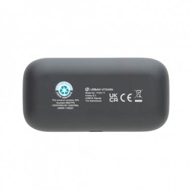 Logo trade corporate gifts image of: Urban Vitamin Pacifica RCS rplastic earbuds