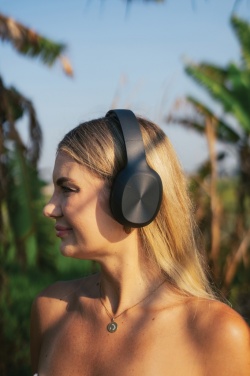 Logo trade promotional merchandise photo of: RCS recycled plastic JAM wireless headphone