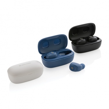 Logo trade business gifts image of: Urban Vitamin Palm Springs RCS rplastic ENC earbuds