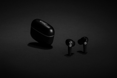 Logo trade promotional products picture of: RCS recycled plastic Swiss Peak TWS earbuds 2.0