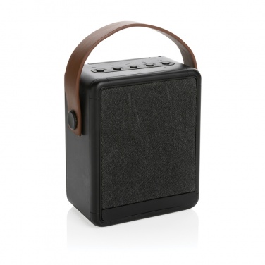 Logotrade promotional item image of: Skywave RCS recycled plastic solar speaker 12W