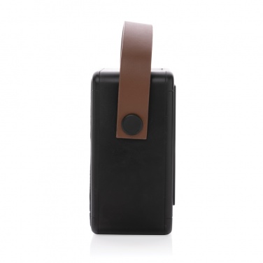 Logo trade promotional item photo of: Skywave RCS recycled plastic solar speaker 12W