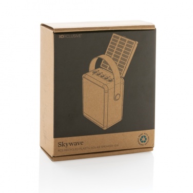 Logo trade advertising product photo of: Skywave RCS recycled plastic solar speaker 12W