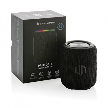 Logo trade promotional merchandise photo of: Urban Vitamin Palmdale RCS rplastic 16W speaker IPX7