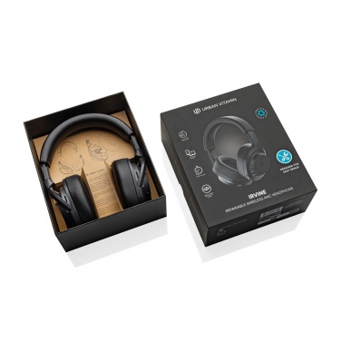 Logo trade business gifts image of: Irvine RCS recycled and repairable ANC wireless headphone