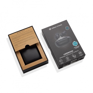 Logo trade corporate gifts picture of: Lakewood RCS recycled and repairable wireless earbuds