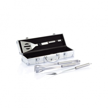 Logotrade advertising product image of: 3 pcs barbecue set in aluminium box
