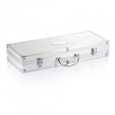 Logotrade promotional gift image of: 12 pcs barbecue set in aluminium box