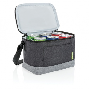Logo trade promotional giveaways image of: Duo colour RPET cooler bag