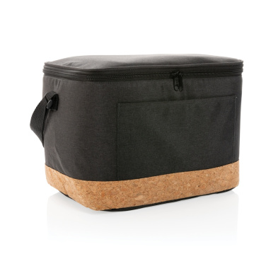 Logotrade promotional merchandise picture of: Impact AWARE™ XL RPET two tone cooler bag with cork detail