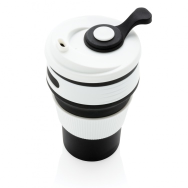Logo trade promotional giveaway photo of: Foldable silicone cup
