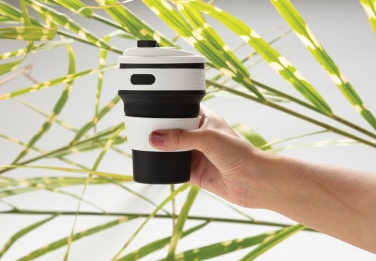 Logo trade corporate gift photo of: Foldable silicone cup