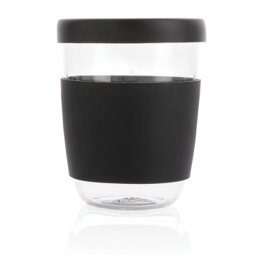 Logotrade advertising products photo of: Ukiyo borosilicate glass with silicone lid and sleeve