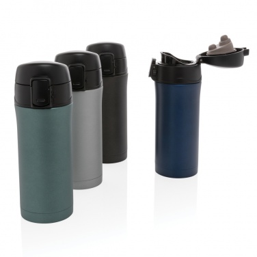 Logotrade promotional item image of: Metallic easy lock vacuum mug
