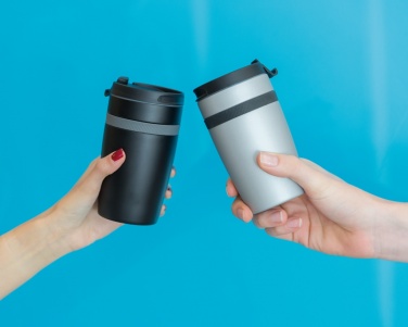 Logo trade business gifts image of: Sierra leak proof vacuum coffee tumbler