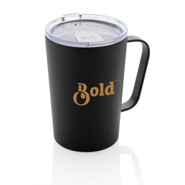 Logo trade promotional product photo of: RCS Recycled stainless steel modern vacuum mug with lid